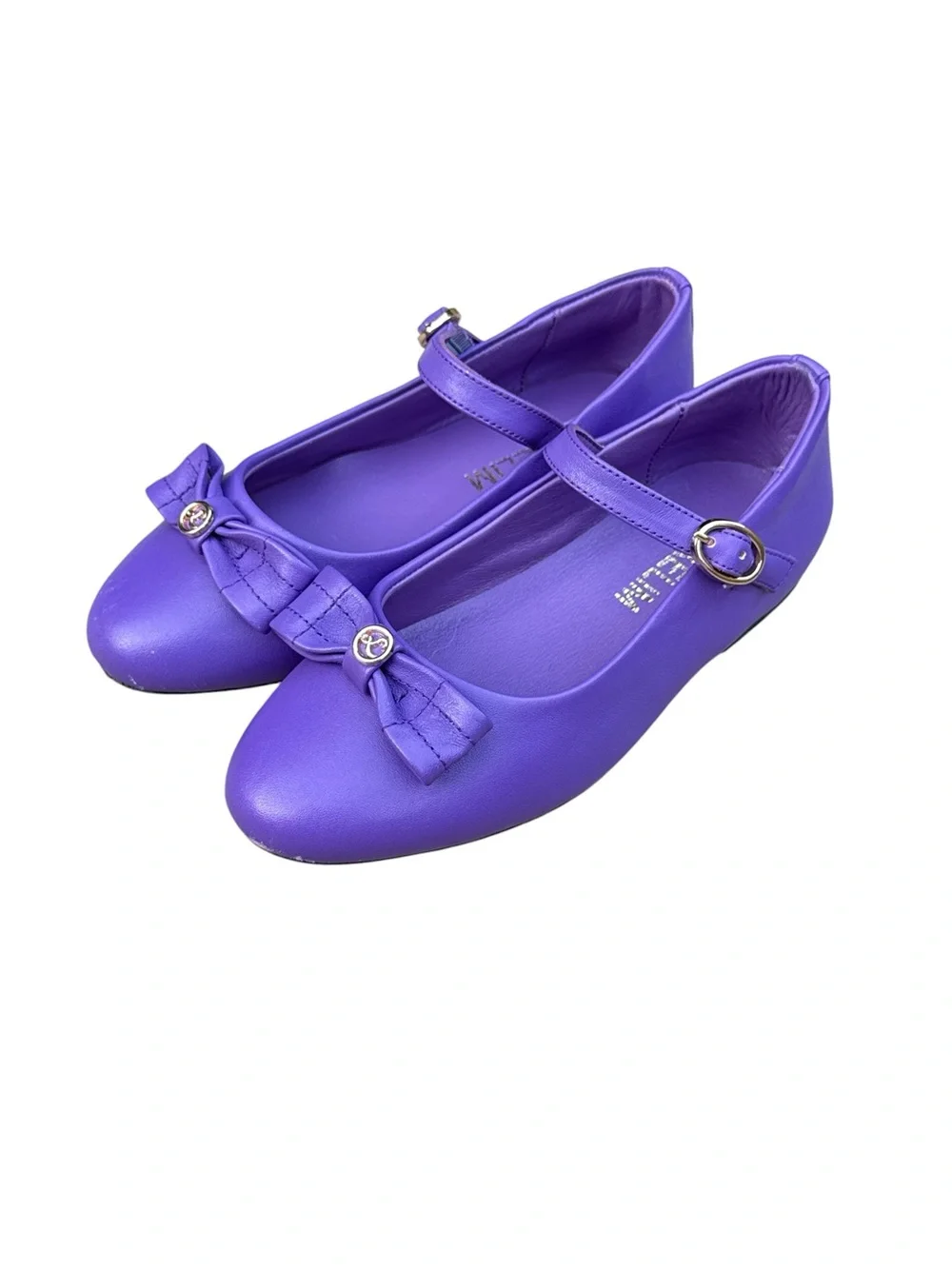 Luxelim Isla Purple Leather Mary Janes EU 29 / US 11.5–12 Girls Dress Shoes